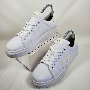 Loci Women Sz 8US 39EU White Nine Low-Top Court Sneakers Shoes